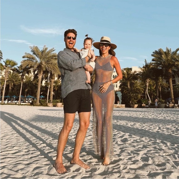 NEW Zara Diamond Rhinestone Mesh Maxi Dress - Picture 3 of 16